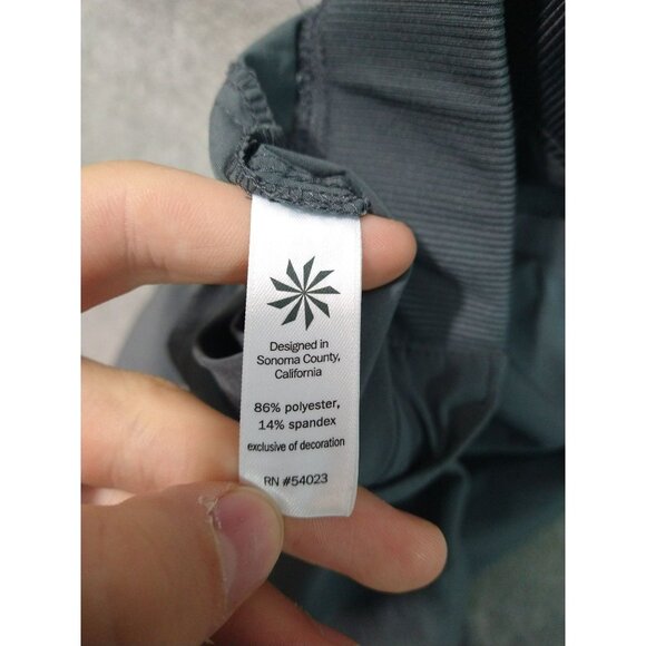 Athleta Pants Womens 6 Gray Midtown Ankle Trouser Pull On Drawstring Stretch - Picture 8 of 9